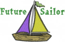 Future Sailor embroidery design