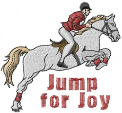 Jump For Joy embroidery design