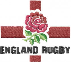 England Rugby embroidery design