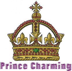 Machine embroidery designs embroidery design prince charming crown 3 Machine embroidery designs embroidery design prince charming crown 3