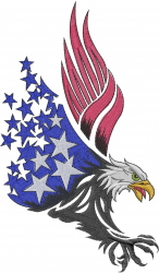 American Eagle embroidery design