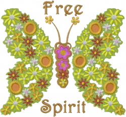 Free Spirit embroidery design
