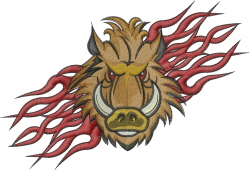 Machine embroidery designs embroidery design wild boar 603 inches h x