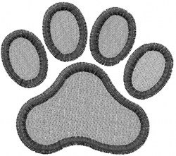 Machine embroidery designs embroidery design dog paw 217 inches h x 2