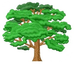 Mead artworks embroidery design oak tree 200 inches h x 235 inches w