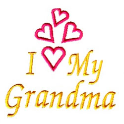 Needle passion embroidery embroidery design i love my grandma 374 Needle passion embroidery embroidery design i love my grandma 374