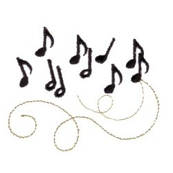 Needle passion embroidery embroidery design musical notes 280 inches Needle passion embroidery embroidery design musical notes 280 inches