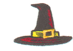 Witchhat embroidery design