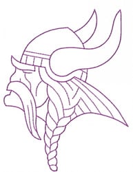 viking head outline