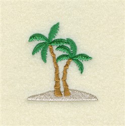 Palm Tree Embroidery Design