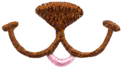 Stitchitize embroidery design bear face 057 inches h x 091 inches w Stitchitize embroidery design bear face 057 inches h x 091 inches w