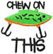 Chew On This Lure embroidery design