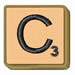 C Scrabble Tile