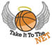 To The Net embroidery design