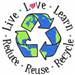 Reduce Reuse Recycle embroidery design