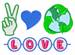 Love embroidery design