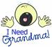 I Need Grandma embroidery design