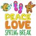 Spring Break embroidery design
