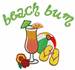 Beach Bum embroidery design