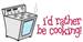 Rather Be Cooking embroidery design