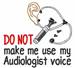 Audiologist Voice embroidery design
