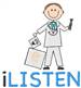 I Listen embroidery design