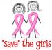 Save The Girls embroidery design