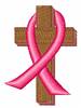 Cancer Cross embroidery design