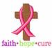 Faith Hope Cure embroidery design