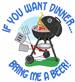 If You Want Dinner embroidery design