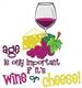 Wine Or Cheese embroidery design