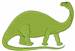 Brontosaurus embroidery design