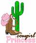 Cowgirl Princess embroidery design