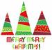 Merry Christmas embroidery design