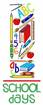 School Days embroidery design