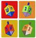 Four Dreidels embroidery design