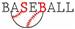 Baseball embroidery design