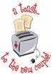 A Toast embroidery design