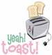 Yeah Toast embroidery design