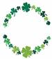 Shamrocks embroidery design