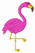 Flamingo embroidery design