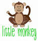 Little Monkey embroidery design
