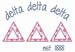 Delta Est 1888 embroidery design