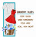 Laundry Rules embroidery design