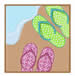 Sandles In Sand embroidery design