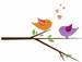 Love Birds In Tree embroidery design