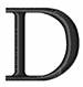 Minion Font D embroidery design