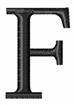 Minion Font F embroidery design