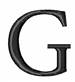 Minion Font G embroidery design