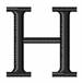 Minion Font H embroidery design